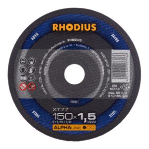 RHODIUS ALPHAline XT77 Extradünne Trennscheibe 150 x 1,5 x 22,23 mm