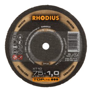 RHODIUS TOPline XT10 MINI Extradünne Trennscheibe 75 x 1,0 x 6,0 mm