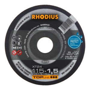 RHODIUS TOPline XT24 Extradünne Trennscheibe 115 x 1,5 x 22,23 mm