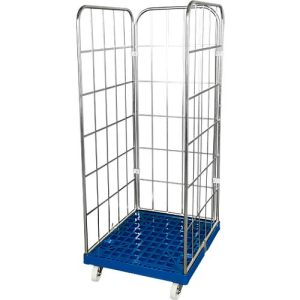 Rollbehälter, 3-seitig, mit Rückwand Rollbehälter, 3-seitig, mit Rückwand