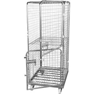 Rollbehälter, 5-seitig, 2 Türen, mit Holzrollplatte, 724 x 815 x 1800 mm Rollbehälter, 5-seitig, 2 Türen, mit Holzrollplatte, 724 x 815 x 1800 mm