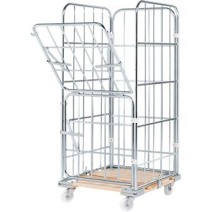 Rollbox, 4-seitig, mit Holzrollplatte