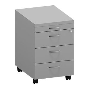 Rollcontainer ARLON-OFFICE, B 420 x T 560 x H 585 mm, lichtgrau Rollcontainer ARLON-OFFICE, B 420 x T 560 x H 585 mm, lichtgrau