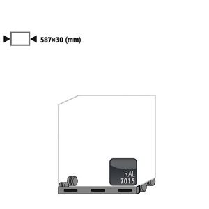 Rollen mit Sockelblende für asecos Sicherheitsschränke der UB90 Serie, Stahlblech, schiefergrau, B 587 x H 30 mm Rollen mit Sockelblende für asecos Sicherheitsschränke der UB90 Serie, Stahlblech, schiefergrau, B 587 x H 30 mm