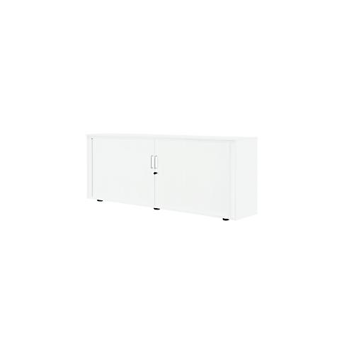 Rollladenschrank, 2 OH, 1teilig, mit Mitteltrennwand, B 1800 mm, weiß