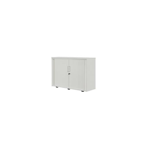 Rollladenschrank, 2 OH, 1teilig, ohne Mitteltrennwand, B 1000 mm, silber