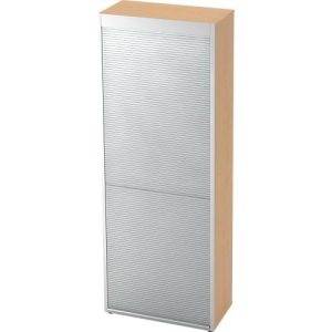 Rollladenschrank TOPAS LINE, vertikal, 6 Ordnerhöhen, Ahorn-Dekor