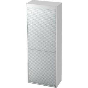 Rollladenschrank TOPAS LINE, vertikal, 6 Ordnerhöhen, weiß