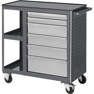 Rollwerkbank 960, B 675 x T 450 x H 950 mm, Oberseite: Metall Rollwerkbank 960, B 675 x T 450 x H 950 mm, Oberseite: Metall