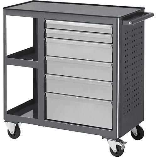 Rollwerkbank 960, B 675 x T 450 x H 950 mm, Oberseite: Metall