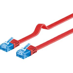 Patchkabel Cat 6a. Flachkabel 20m. rot