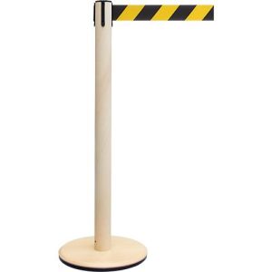 RS GUIDESYSTEMS Absperrpfosten GLA Eco-28, Holzbasis, Gurtauszug 2300 mm, Gurtbreite 50 mm, esche, Gurtfarbe schwarz/gelb RS GUIDESYSTEMS Absperrpfosten GLA Eco-28, Holzbasis, Gurtauszug 2300 mm, Gurtbreite 50 mm, esche, Gurtfarbe schwarz/gelb