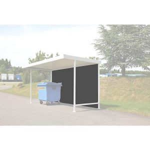 Rückwand für Überdachungssystem WSM Leipzig Grund- & Aufbaueinheit, B 4300 mm, Trapezbl., gr.w. RAL 9002 Rückwand für Überdachungssystem WSM Leipzig Grund- & Aufbaueinheit, B 4300 mm, Trapezbl., gr.w. RAL 9002