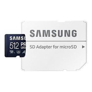 Samsung PRO Ultimate MB-MY512SA – Flash-Speicherkarte (SD-Adapter inbegriffen) – 512 GB – A2 / Video Class V30 / UHS-I U3 – microSDXC UHS-I – Blau Samsung PRO Ultimate MB-MY512SA – Flash-Speicherkarte (SD-Adapter inbegriffen) – 512 GB – A2 / Video Class V30 / UHS-I U3 – microSDXC UHS-I – Blau