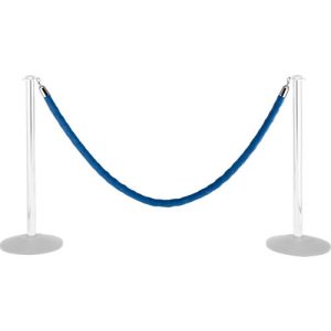 Samtseil, 2 m, blau Samtseil, 2 m, blau