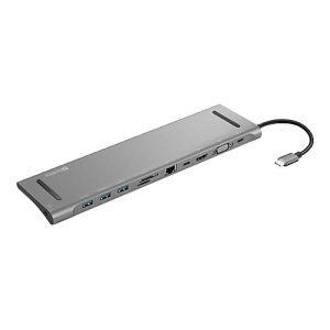 Sandberg USB-C 10-in-1 Docking Station – Dockingstation – USB-C – HDMI, VGA – 1GbE Sandberg USB-C 10-in-1 Docking Station – Dockingstation – USB-C – HDMI, VGA – 1GbE
