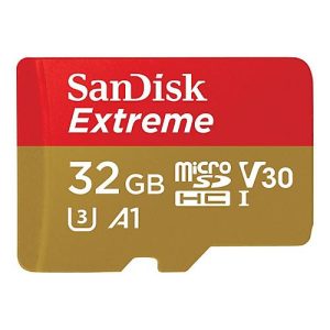 SanDisk Extreme – Flash-Speicherkarte – 32 GB – A1 / Video Class V30 / UHS-I U3 / Class10 – microSDHC UHS-I SanDisk Extreme – Flash-Speicherkarte – 32 GB – A1 / Video Class V30 / UHS-I U3 / Class10 – microSDHC UHS-I
