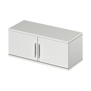 Schäfer Shop Genius Aufsatz-Flügeltürenschrank TETRIS WOOD, 1 OH, B 1000, lichtgrau