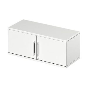 Schäfer Shop Genius Aufsatz-Flügeltürenschrank TETRIS WOOD, 1 OH, B 1000, weiß