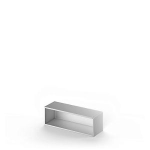 Schäfer Shop Genius Aufsatzregal TETRIS SOLID, Stahlkorpus, 1 OH, B 1200 mm, weißalu