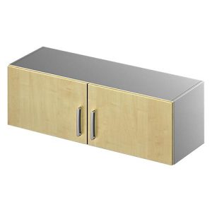 Schäfer Shop Genius Aufsatzschrank TETRIS SOLID, Stahlkorpus, 1 OH, B 1200 mm, Ahorn-Dekor/weißalu Schäfer Shop Genius Aufsatzschrank TETRIS SOLID, Stahlkorpus, 1 OH, B 1200 mm, Ahorn-Dekor/weißalu