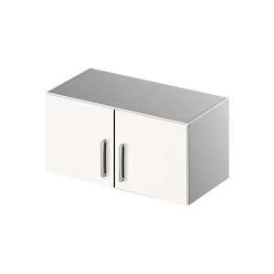 Schäfer Shop Genius Aufsatzschrank TETRIS SOLID, Stahlkorpus, 1 OH, B 800 mm, weiß/weißalu