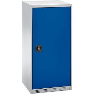 Schäfer Shop Genius Flügeltürenschrank FS, Stahl, mit Belüftungslöchern, B 545 x T 520 x H 1105 mm, 3 OH, Weißalu/Enzianblau, bis 150 kg Schäfer Shop Genius Flügeltürenschrank FS, Stahl, mit Belüftungslöchern, B 545 x T 520 x H 1105 mm, 3 OH, Weißalu/Enzianblau, bis 150 kg