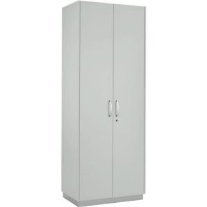 Schäfer Shop Genius Flügeltürenschrank TETRIS SOLID, 5 OH, B 800 mm, inkl. Seitenverblendungen, lichtgrau