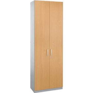 Schäfer Shop Genius Flügeltürenschrank TETRIS SOLID, Stahlkorpus, 6 OH, B 800 mm, abschließbar, Buche-Dekor/weißalu Schäfer Shop Genius Flügeltürenschrank TETRIS SOLID, Stahlkorpus, 6 OH, B 800 mm, abschließbar, Buche-Dekor/weißalu