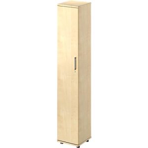 Schäfer Shop Genius Flügeltürenschrank TETRIS WOOD, 6 OH, B 400 x T 421 x H 2270 mm, Höhe inkl. Gleiter, Tür links, Ahorn-Dekor