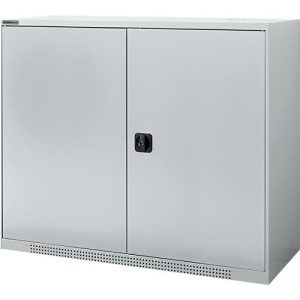 Schäfer Shop Genius Flügeltürschrank FS, 3 OH, abschließbar, 2 Fachböden, bis 450 kg, Stahl, weißaluminium RAL 9006/weißaluminium RAL 9006 Schäfer Shop Genius Flügeltürschrank FS, 3 OH, abschließbar, 2 Fachböden, bis 450 kg, Stahl, weißaluminium RAL 9006/weißaluminium RAL 9006