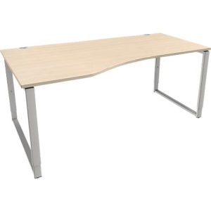 Schäfer Shop Genius Freiformschreibtisch MODENA FLEX, Bügelfuß, manuell höhenverstellbar, Ansatz links, B 1800 mm, Ahorn-Dekor Schäfer Shop Genius Freiformschreibtisch MODENA FLEX, Bügelfuß, manuell höhenverstellbar, Ansatz links, B 1800 mm, Ahorn-Dekor