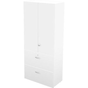 Schäfer Shop Genius Hängeregistraturschrank TETRIS WALL, 3 Ordnerhöhen, 2 Schübe, B 800 x T 440 x H 1880 mm, weiß Schäfer Shop Genius Hängeregistraturschrank TETRIS WALL, 3 Ordnerhöhen, 2 Schübe, B 800 x T 440 x H 1880 mm, weiß