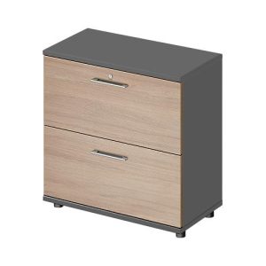 Schäfer Shop Genius Hängeregistraturschrank TETRIS WOOD, 2 OH, B 800 x T 421 x H 800 mm, Höhe inkl. Gleiter, graphit/Eiche Schäfer Shop Genius Hängeregistraturschrank TETRIS WOOD, 2 OH, B 800 x T 421 x H 800 mm, Höhe inkl. Gleiter, graphit/Eiche