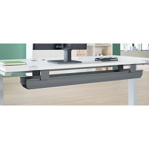 Schäfer Shop Genius Kabelkanal für Tisch 90° Winkel, abklappbar, Stahl, anthrazit