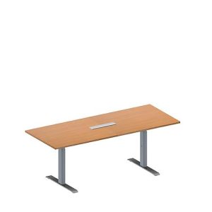 Schäfer Shop Genius Konferenztisch MODENA FLEX, 6-fach Anschluss, Rechteck, T-Fuß Rechteckrohr, B 2000 x T 800 x H 650-850 mm, Buche/weißalu Schäfer Shop Genius Konferenztisch MODENA FLEX, 6-fach Anschluss, Rechteck, T-Fuß Rechteckrohr, B 2000 x T 800 x H 650-850 mm, Buche/weißalu