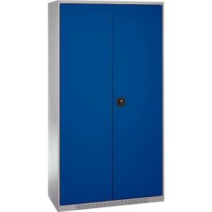 Schäfer Shop Genius Magazinschrank FS, 5 OH, abschließbar, 10 Fachböden, 2 Lochrasterplatten, bis 450 kg, B 1055 x T 520 x H 1950 mm, weißalu/enzianblau Schäfer Shop Genius Magazinschrank FS, 5 OH, abschließbar, 10 Fachböden, 2 Lochrasterplatten, bis 450 kg, B 1055 x T 520 x H 1950 mm, weißalu/enzianblau