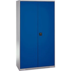 Schäfer Shop Genius Materialschrank FS, 5 OH, abschließbar, Lochrasterwände/3 Fachböden, bis 450 kg, B 1055 x T 520 x H 1950 mm, weißalu/enzianblau Schäfer Shop Genius Materialschrank FS, 5 OH, abschließbar, Lochrasterwände/3 Fachböden, bis 450 kg, B 1055 x T 520 x H 1950 mm, weißalu/enzianblau