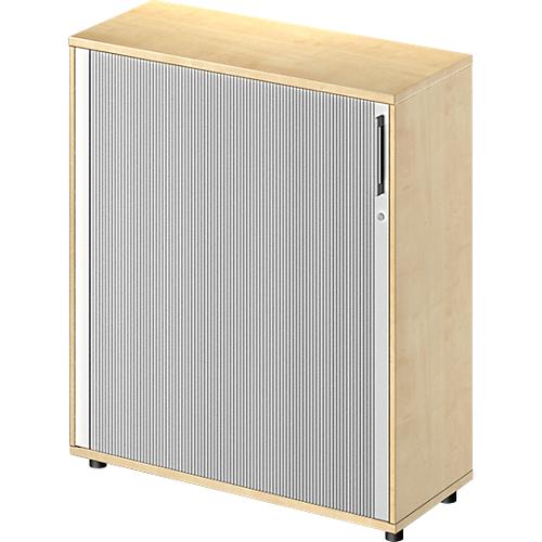 Schäfer Shop Genius Querrollladenschrank TETRIS WOOD, 3 OH, B 1000 mm, Höhe inkl. Gleiter, Ahorn-Dekor