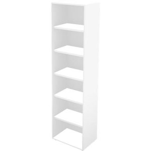 Schäfer Shop Genius Regal TETRIS WALL, 6 Ordnerhöhen, B 600 x T 420 x H 2250 mm, weiß