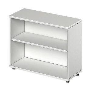 Schäfer Shop Genius Regal TETRIS WOOD, 2 OH, Höhe inkl. Gleiter, B 1000 mm, lichtgrau