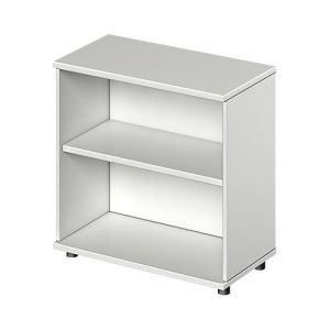 Schäfer Shop Genius Regal TETRIS WOOD, 2 OH, Höhe inkl. Gleiter, B 800 mm, lichtgrau