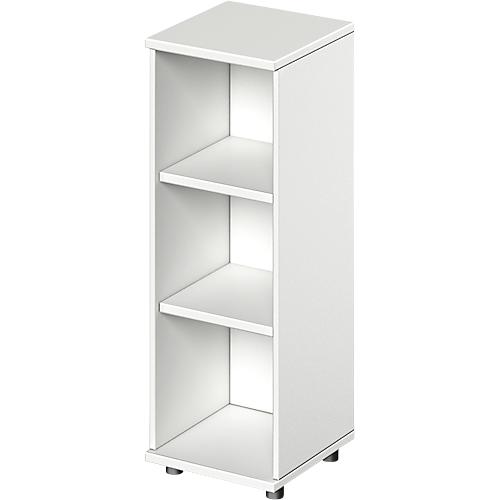 Schäfer Shop Genius Regal TETRIS WOOD, 3 OH, Höhe inkl. Gleiter, B 400 mm, weiß