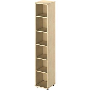 Schäfer Shop Genius Regal TETRIS WOOD, 6 OH, Höhe inkl. Gleiter, B 400 mm, Ahorn-Dekor