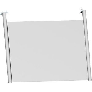 Schäfer Shop Genius Rückseitenblende, für Schreibtisch B 800 mm, H 466 mm, weißaluminium Schäfer Shop Genius Rückseitenblende, für Schreibtisch B 800 mm, H 466 mm, weißaluminium