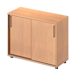 Schäfer Shop Genius Schiebetürenschrank TETRIS WOOD, 2 OH, B 1000 mm, Höhe inkl. Gleiter, Buche-Dekor