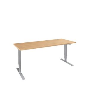 Schäfer Shop Genius Schreibtisch AERO FLEX, elektrisch höhenverstellbar, Rechteck, C-Fuß, B 1600 x T 800 x H 700-1200 mm, Buche/weißalu Schäfer Shop Genius Schreibtisch AERO FLEX, elektrisch höhenverstellbar, Rechteck, C-Fuß, B 1600 x T 800 x H 700-1200 mm, Buche/weißalu
