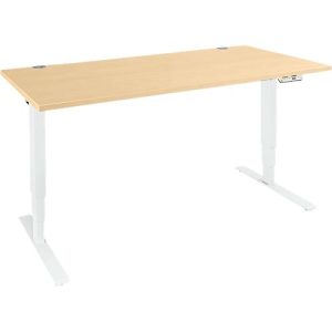 Schäfer Shop Genius Schreibtisch AERO FLEX, elektrisch höhenverstellbar, Rechteck, T-Fuß, B 1200 mm, Ahorn/weiß + Memorypanel Schäfer Shop Genius Schreibtisch AERO FLEX, elektrisch höhenverstellbar, Rechteck, T-Fuß, B 1200 mm, Ahorn/weiß + Memorypanel
