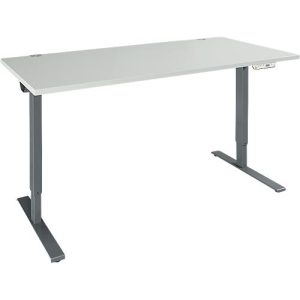 Schäfer Shop Genius Schreibtisch AERO FLEX, elektrisch höhenverstellbar, Rechteck, T-Fuß, B 1200 mm, lichtgrau/anthrazit + Memorypanel Schäfer Shop Genius Schreibtisch AERO FLEX, elektrisch höhenverstellbar, Rechteck, T-Fuß, B 1200 mm, lichtgrau/anthrazit + Memorypanel