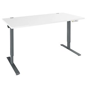 Schäfer Shop Genius Schreibtisch AERO FLEX, elektrisch höhenverstellbar, Rechteck, T-Fuß, B 1200 mm, weiß/antharzit + Memorypanel Schäfer Shop Genius Schreibtisch AERO FLEX, elektrisch höhenverstellbar, Rechteck, T-Fuß, B 1200 mm, weiß/antharzit + Memorypanel
